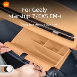For Geely Starship 7/EX5 EM-i Glove Box Storage Box Co-pilot Storage Pocket Auto Interior Accessories Passenger Storage Pocket