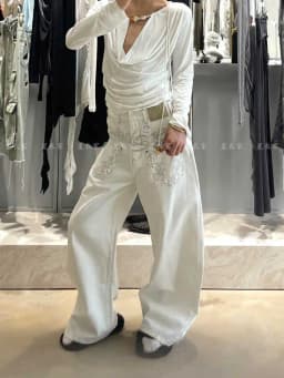 Women Embroidery Baggy Jean Japanese Y2K Streetwear Harajuku Denim Pants Hip-pop 2000s Wide Leg High Street Cyber Punk Tomboy