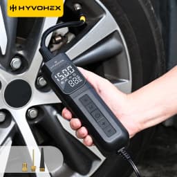 C1 Portable Air Compressor Wired Fast Inflation Tire Inflator Pump for Car Motorcycle Bicycle - 100% Duty Cycle