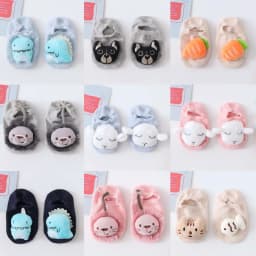 18 Color Baby Sock Newborn Boy Girl Floor Kids Infant Anti Skid Toddler Slipper Non Slip Animal Sheep Lion Dinosaur Children