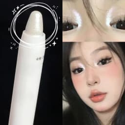 Matte White Lying Silkworm Highlighter Pen Pearlescent Eyeshadow Stick Brightening Pearl Eyeliner Waterproof Glitter Eye Shadow