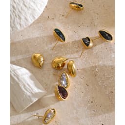 Yhpup Stainless Steel Stud Earrings Multi Color K9 Crystal Fluted Golden Hull Runway Inspired Fashion Jewelry Recommend