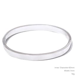 Yhpup High Quality Stainless Steel Round Wide Bracelet Bangle Fashion Texture Gold Silver Color Waterproof Charm Jewelry Gift