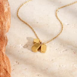 MamacitaSlay Elegant 316LStainless Steel Oval Rectangle Zircon Necklace 18K Gold Plated Waterproof Jewelry For Women Dainty Gift