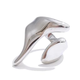 Yhpup New Casting PVD Plated Stainless Steel Metal Geometric Adjustable Creative Ring Women Daily Fashion Jewelry Accessories
