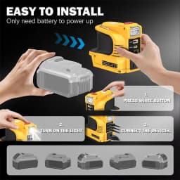 220W Power Inverter DC 18V-21V To AC 220V for Makita for Milwaukee for Einhell for DeWalt for Bosch USB Type-C DC Port Output