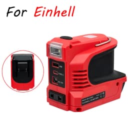 220W Power Inverter DC 18V-21V To AC 220V for Makita for Milwaukee for Einhell for DeWalt for Bosch USB Type-C DC Port Output