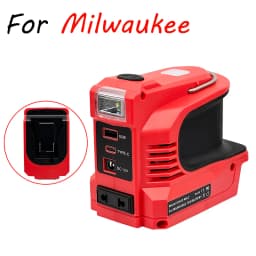 220W Power Inverter DC 18V-21V To AC 220V for Makita for Milwaukee for Einhell for DeWalt for Bosch USB Type-C DC Port Output