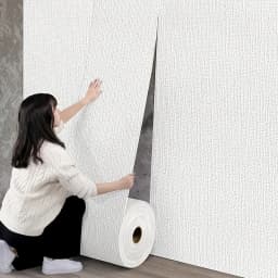 50cm Linen Foam 3D Self-Adhesive Wall Sticker PVC Solid Color Thickened Waterproof Background Wall Renovation Wallpaper