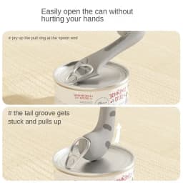Pet Spoon Multifunctional Can Opener Wet Food Mixing Spoon Silicone Cat Can Sealing Cover Food Storage Dog Accessory New