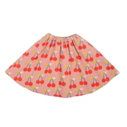 Autumn JM Children's Clothing Baby Girls Fur Collar Corduroy Jacket Pants Suits Kids Cherry Printed Coat Doll Neck T-shirt Skirt