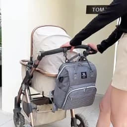 Mommy Diaper Bags Baby Stroller Hanging Bag Mother Large Capacity Nappy Backpacks with Changing Mat Convenient Baby Nursing Bags