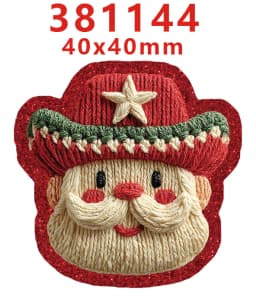 10 Pcs Christmas Themed Red Glitter Acrylic Charms Planar Resin Flatback For DIY Hairbow Accessory Decoration GT-R-383768