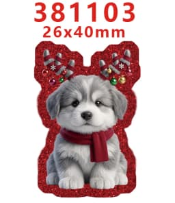 10 Pcs Christmas Themed Red Glitter Acrylic Charms Planar Resin Flatback For DIY Hairbow Accessory Decoration GT-R-383768