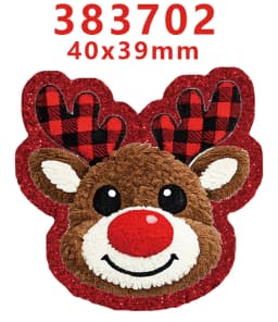 10 Pcs Christmas Themed Red Glitter Acrylic Charms Planar Resin Flatback For DIY Hairbow Accessory Decoration GT-R-383768
