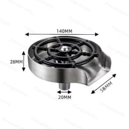 Automatic Glass Cup Washer High Pressure Kitchen Faucet Glass Rinser Stainless Steel Bar Cup Cleaner for Kitchen Sinks Wash Tool