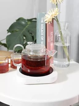 New Coffee Mug Warmer for Milk Tea Teapot Electric Heating Cup Plate High Temperature 80 Degree Celsius for Home Office Desk Use