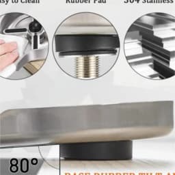 Stainless Steel Glass Rinser High-Pressure Cup Washer Sink Washer Glass Cup Bottle Washer Kitchen Sink Accessories