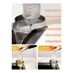 Stainless Steel Glass Rinser High-Pressure Cup Washer Sink Washer Glass Cup Bottle Washer Kitchen Sink Accessories