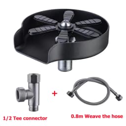 New Stainless Steel Cup Washer Glass Cleaner Bottle Washer Cup Cleaner for Kitchen Sink Restaurant Home Cafes