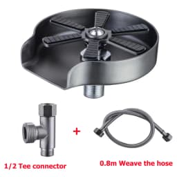 New Stainless Steel Cup Washer Glass Cleaner Bottle Washer Cup Cleaner for Kitchen Sink Restaurant Home Cafes