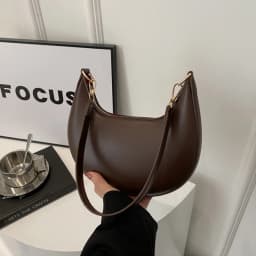 New Fashionable High-end Moon-shaped Baseball Bag Showing Luxury Women's Single Shoulder Bag Elegant lady Handbags bolso mujer