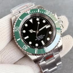 Tandorio Black Dial 40mm Miyota 8215 PT5000 Mechanical Dive Watch Men 200M Waterproof Lume Sapphire Stainless Steel Bracelet