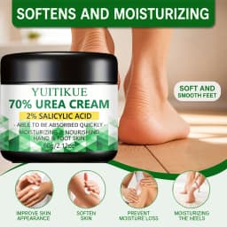 70 Urea 2% Salicylic Acid Foot Hand Cream Remove Dead Skin Soften Calluses Hydrate Chapped Dry Skin Fast Absorb Body Lotion