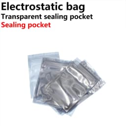 100pcs Antistatic Shielding Zip Lock Bag with Printed ESD Anti-Static Shielding Antistatic Packaging Ziplock Bag for Electronics