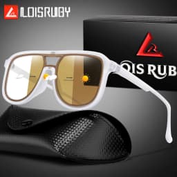 Men and Women's Photochromic Cycling Sunglasses with Case Outdoor Sports Cycling Fishing Hiking Glasses Unisex UV400 Eyewear