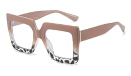 Colorful Anti Blue Light Glasses For Women Square Oversized Black Ladies Optical Glasses Frame Clear Lens Female Eyeglasses