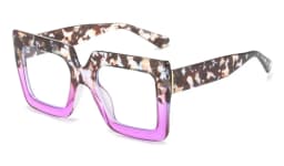 Colorful Anti Blue Light Glasses For Women Square Oversized Black Ladies Optical Glasses Frame Clear Lens Female Eyeglasses
