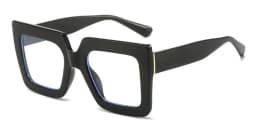 Colorful Anti Blue Light Glasses For Women Square Oversized Black Ladies Optical Glasses Frame Clear Lens Female Eyeglasses