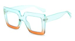 Colorful Anti Blue Light Glasses For Women Square Oversized Black Ladies Optical Glasses Frame Clear Lens Female Eyeglasses