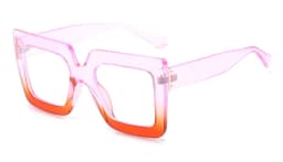Colorful Anti Blue Light Glasses For Women Square Oversized Black Ladies Optical Glasses Frame Clear Lens Female Eyeglasses