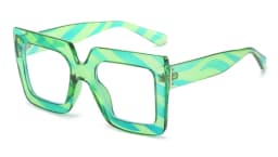 Colorful Anti Blue Light Glasses For Women Square Oversized Black Ladies Optical Glasses Frame Clear Lens Female Eyeglasses