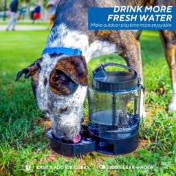Lesotc 77oz Portable Dog Travel Water Bottle Large Capacity Pet Water Bowl for Camping Hiking Beach Hunting
