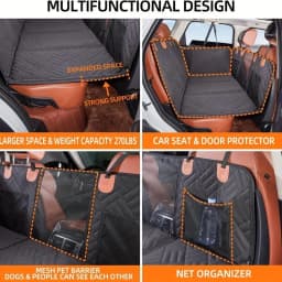 Dog Seat Cover Car Seat Cover For Pets,Waterproof Pet Seat Cover Hammock Scratch Proof Nonslip Durable Soft Pet Back Seat Covers