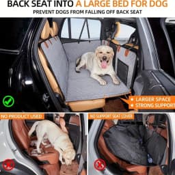 Dog Seat Cover Car Seat Cover For Pets,Waterproof Pet Seat Cover Hammock Scratch Proof Nonslip Durable Soft Pet Back Seat Covers