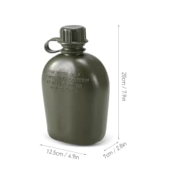 Outdoor Camouflage Military Canteen Bottle Backpacking Survival Water Kettle Camping Hiking Bottle 1L Large-capacity Kettle