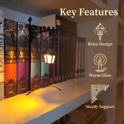 Library Lantern Mini Bookshelf LED Lamp Warm White Light Creative Book Nook Decor Mini Night Light Reading Lamp for Book 1ps