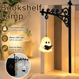 Vintage Library Lantern Mini Bookshelf LED Lamp Warm White Light Creative Book Nook Decor Mini Night Light Reading Lamp for Book