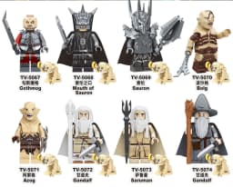 TV6409 Lord Rings Elves Orcs Army Dwarf Rohan Mini Action Toy Figures Building Blocks Assembly Toys for Kids Birthday Gift