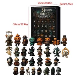31 Nights Of Fright For Halloween Countdown Box 2025 Advents Calendar For Halloween With 31 Spookys Surprise Toys For Kids