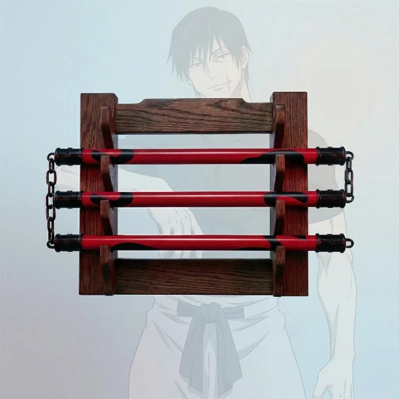 19.6in Zenin Maki Sansetsukon Katana Real Size Japanese Three-Section Staff Jujutsu Kaisen Katana Anime Cosplay Prop Toy Gifts