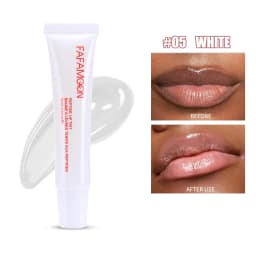 1pcs Soft Tube Mirror Lip Gloss Lip Oil Nude Brown Plumping Lip Gloss Moisturising Transparent Lipgloss Beauty Cosmetics Makeup