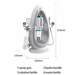 Newest Peeling Beauty Device Hydra Dermabrasion Aqua Facial Cleaning Small Bubble Oxygen Injection Instrument Suction Blackhead