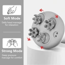 Electric Head Scratcher Scalp Massager with 84 Kneading Nodes Handheld Hair Growth Stimulation Device Gift for Mom Dad Women Men