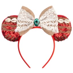 Fashion Moana Ears Headbands For Kid Hook Bow Maui Hair Accessories Women Frangipani Flowers Hairband Girl Spiral Conch Headwear