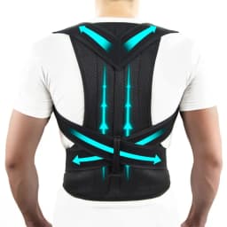 1pc 2026 One-Piece Back Brace, Unisex, Shoulder Brace, Adjustable Full Back Support, Suitable for Upper and Lower Back.